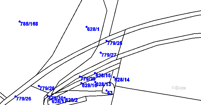 Parcela st. 779/27 v KÚ Sedlec u Kutné Hory, Katastrální mapa