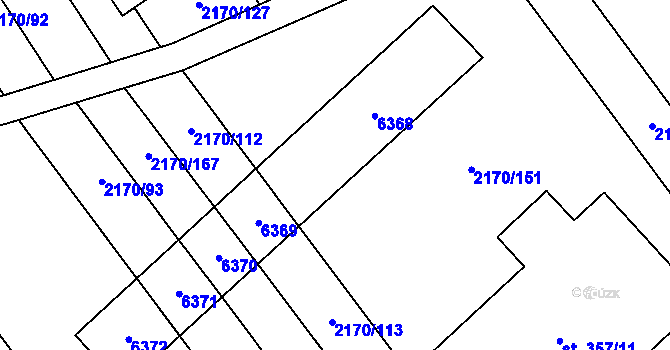 Parcela st. 338/6 v KÚ Kuželov, Katastrální mapa