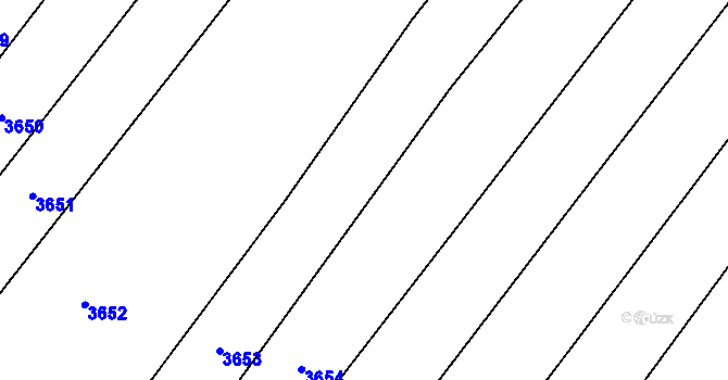 Parcela st. 341 v KÚ Kuželov, Katastrální mapa
