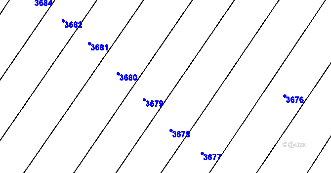 Parcela st. 349/2 v KÚ Kuželov, Katastrální mapa
