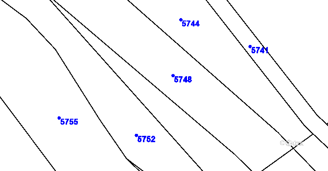 Parcela st. 2449/39 v KÚ Kuželov, Katastrální mapa