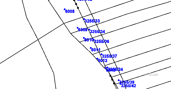 Parcela st. 2449/81 v KÚ Kuželov, Katastrální mapa