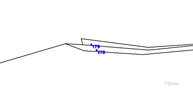 Parcela st. 178 v KÚ Měšetice, Katastrální mapa