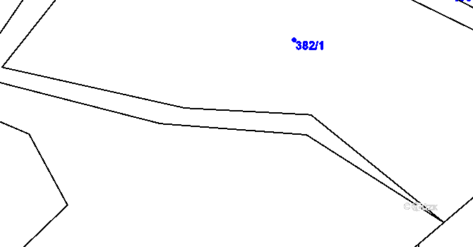 Parcela st. 380 v KÚ Měšetice, Katastrální mapa