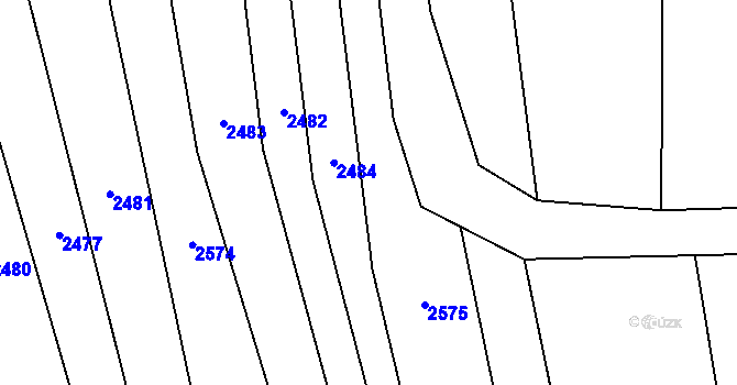 Parcela st. 528 v KÚ Kvasice, Katastrální mapa