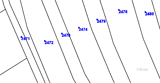 Parcela st. 541 v KÚ Kvasice, Katastrální mapa