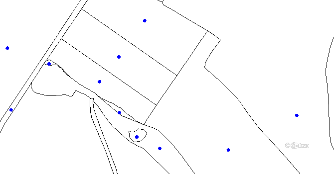 Parcela st. 45 v KÚ Kvasetice u Květinova, Katastrální mapa