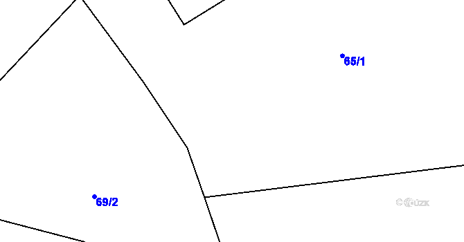 Parcela st. 61/3 v KÚ Kvasetice u Květinova, Katastrální mapa