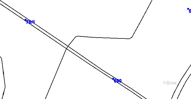 Parcela st. 73/1 v KÚ Kvasetice u Květinova, Katastrální mapa