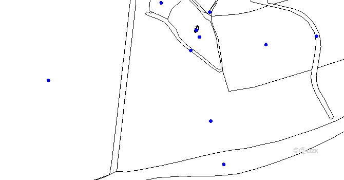 Parcela st. 136/1 v KÚ Kvasetice u Květinova, Katastrální mapa