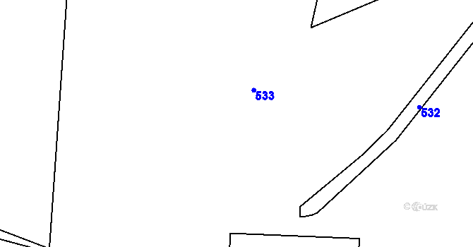 Parcela st. 83/5 v KÚ Květinov, Katastrální mapa