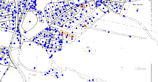 Parcela st. 64/1 v KÚ Kvíčovice, Katastrální mapa