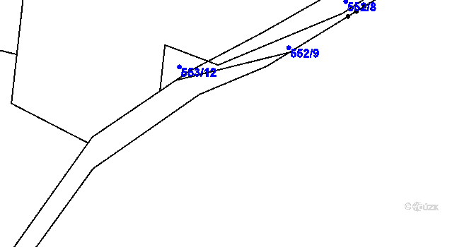 Parcela st. 438/2 v KÚ Štichov, Katastrální mapa
