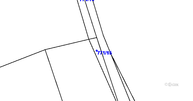 Parcela st. 771/15 v KÚ Štichov, Katastrální mapa