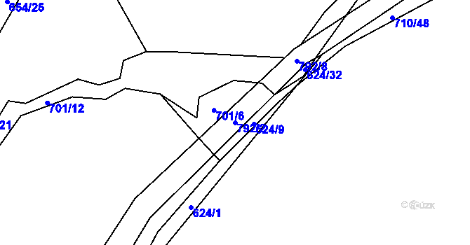 Parcela st. 792/2 v KÚ Štichov, Katastrální mapa