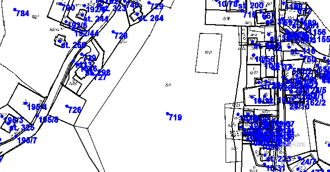 Parcela st. 10/1 v KÚ Kvilda, Katastrální mapa