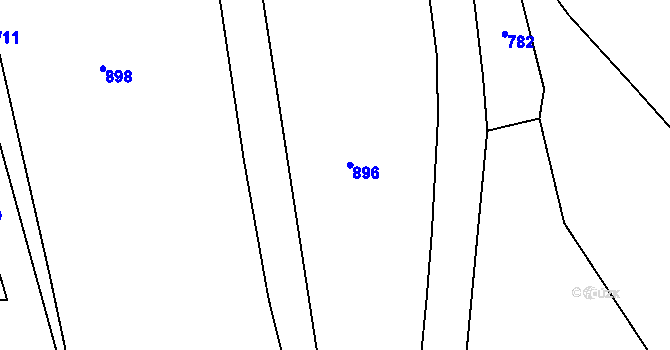 Parcela st. 90/8 v KÚ Kydliny, Katastrální mapa