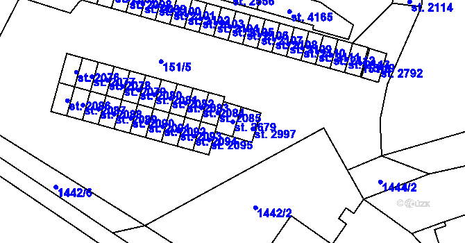 Parcela st. 2679 v KÚ Kyjov, Katastrální mapa
