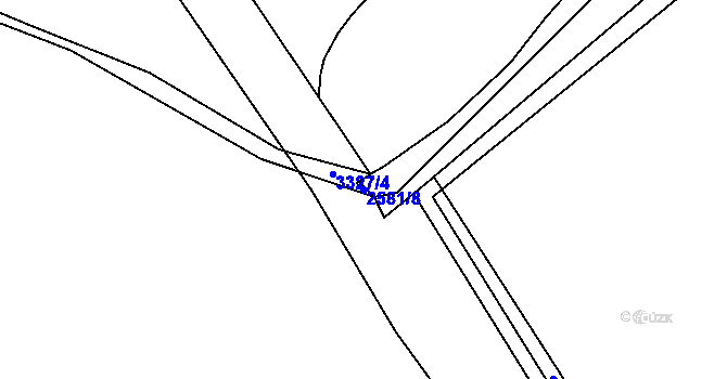Parcela st. 2581/8 v KÚ Kyjov, Katastrální mapa