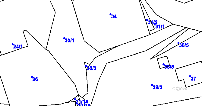 Parcela st. 36/4 v KÚ Chotíkov u Kynšperka nad Ohří, Katastrální mapa
