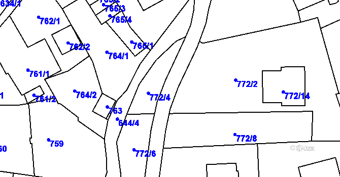 Parcela st. 644/23 v KÚ Kynšperk nad Ohří, Katastrální mapa