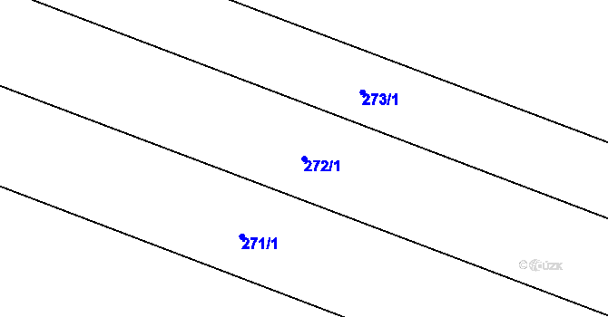 Parcela st. 272/1 v KÚ Kyselovice, Katastrální mapa