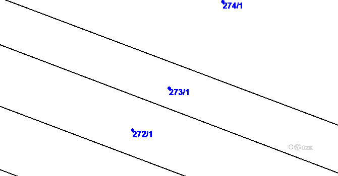 Parcela st. 273/1 v KÚ Kyselovice, Katastrální mapa