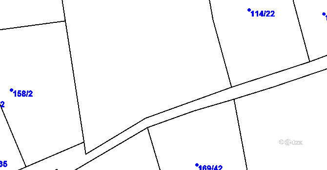 Parcela st. 114/27 v KÚ Kyšice, Katastrální mapa