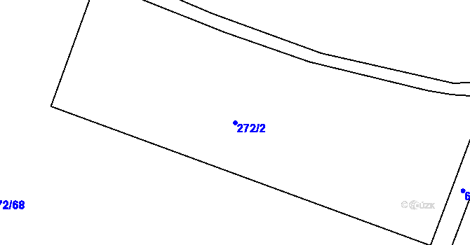 Parcela st. 272/2 v KÚ Kyšice, Katastrální mapa