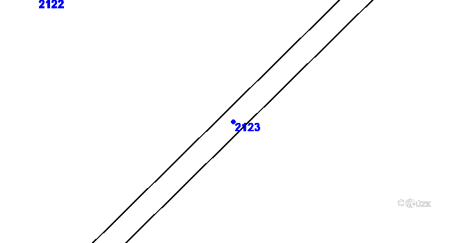 Parcela st. 2123 v KÚ Kyžlířov, Katastrální mapa