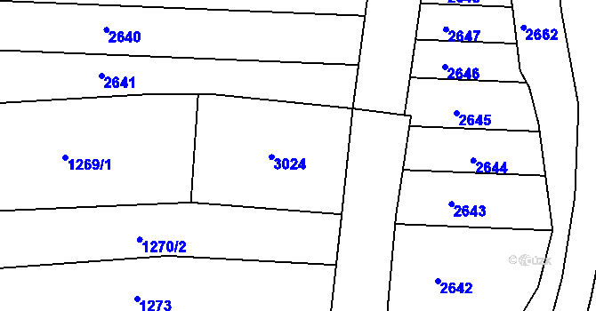 Parcela st. 146 v KÚ Labuty, Katastrální mapa