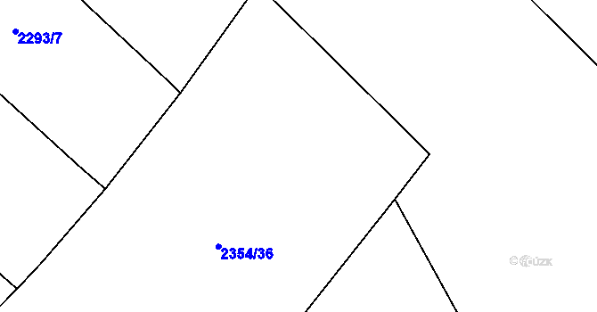 Parcela st. 2293/30 v KÚ Lačnov, Katastrální mapa