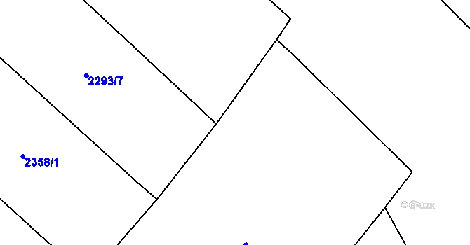 Parcela st. 2293/31 v KÚ Lačnov, Katastrální mapa
