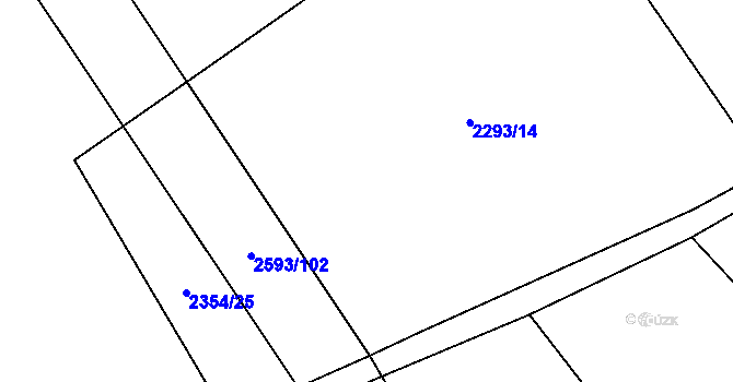 Parcela st. 2354/48 v KÚ Lačnov, Katastrální mapa