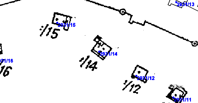 Parcela st. 2931/14 v KÚ Lančov, Katastrální mapa