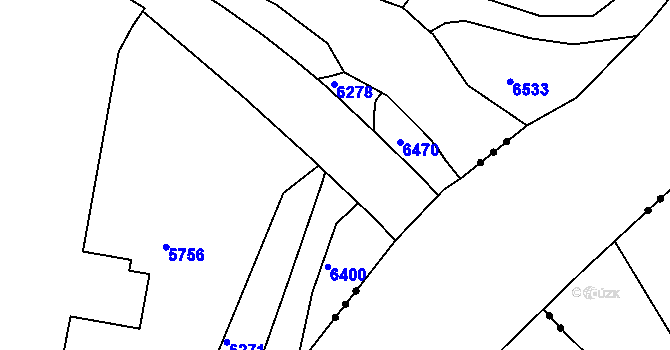 Parcela st. 570/22 v KÚ Lanšperk, Katastrální mapa