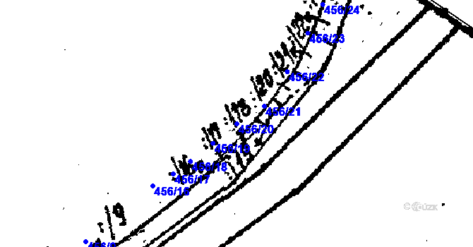 Parcela st. 456/20 v KÚ Lanžhot, Katastrální mapa