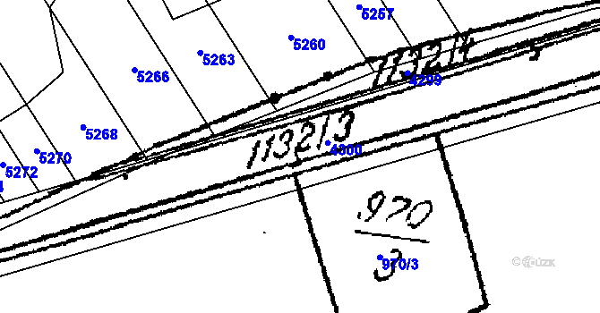 Parcela st. 1132/3 v KÚ Lanžhot, Katastrální mapa