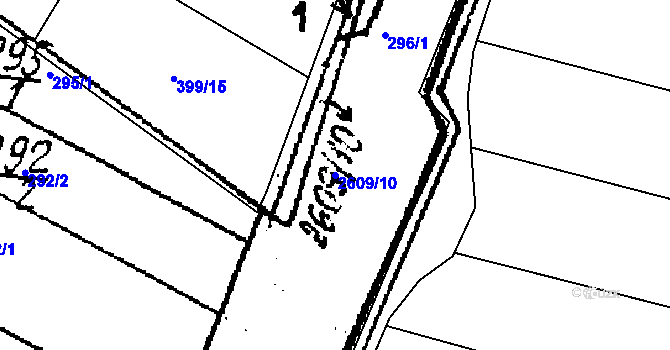 Parcela st. 2609/10 v KÚ Lanžhot, Katastrální mapa