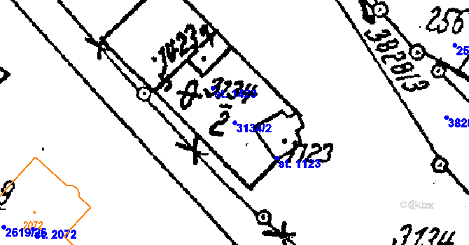 Parcela st. 3134/2 v KÚ Lanžhot, Katastrální mapa