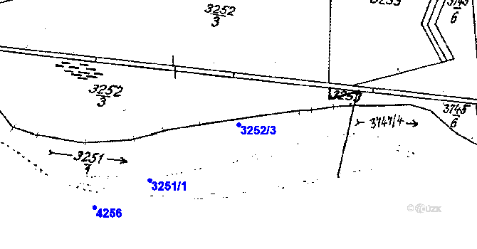 Parcela st. 3252/3 v KÚ Lanžhot, Katastrální mapa
