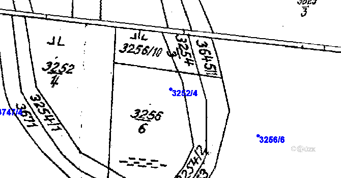 Parcela st. 3252/4 v KÚ Lanžhot, Katastrální mapa