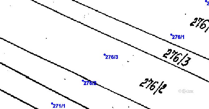 Parcela st. 276/3 v KÚ Lanžhot, Katastrální mapa