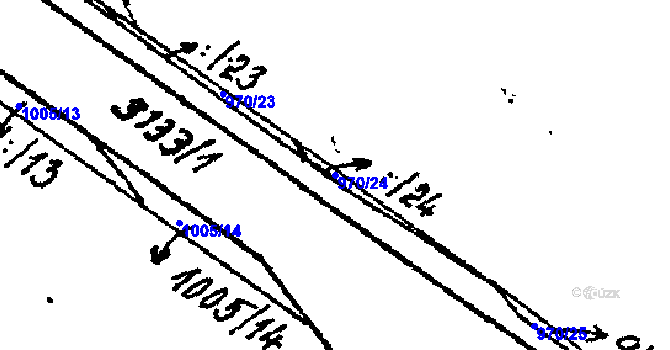 Parcela st. 970/24 v KÚ Lanžhot, Katastrální mapa