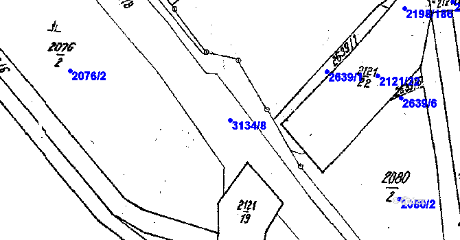 Parcela st. 3134/8 v KÚ Lanžhot, Katastrální mapa