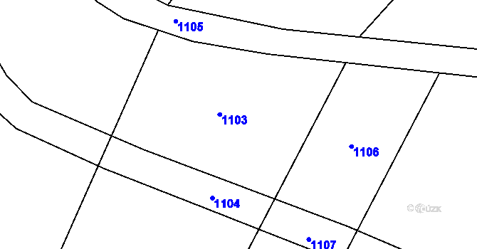 Parcela st. 339/6 v KÚ Lanžov, Katastrální mapa