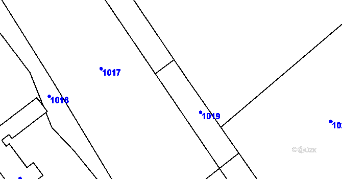 Parcela st. 181/17 v KÚ Lanžov, Katastrální mapa