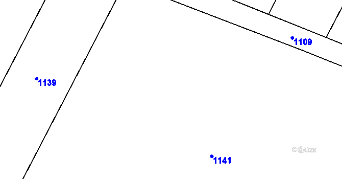 Parcela st. 339/11 v KÚ Lanžov, Katastrální mapa