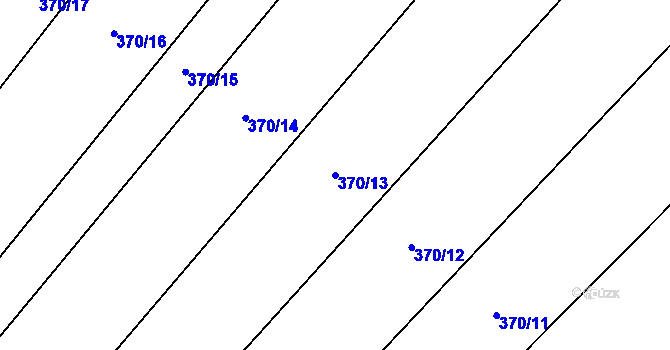 Parcela st. 370/13 v KÚ Krakovec na Moravě, Katastrální mapa