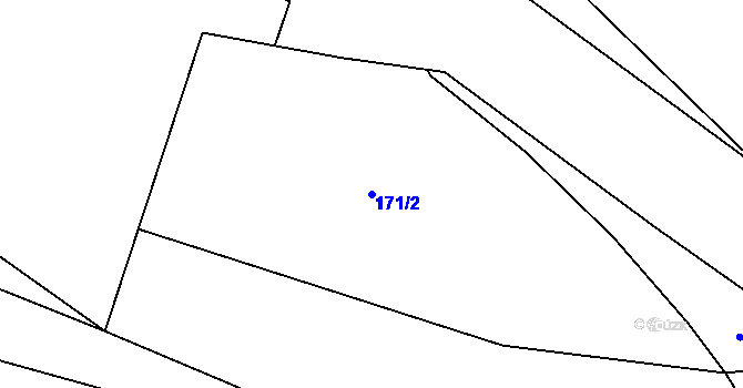 Parcela st. 171/2 v KÚ Lázně Libverda, Katastrální mapa
